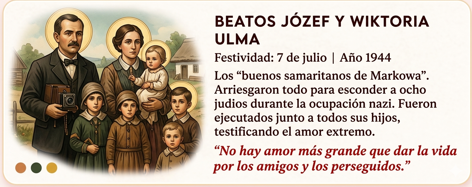 Beatos Józef y Wiktoria Ulma